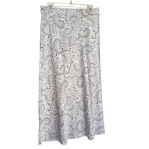 LOFT Paisley Bias Midi Skirt size Medium New With Tags style 602622 - Picture 6 of 13